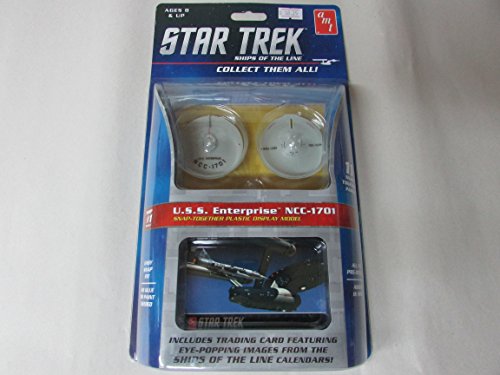 #914-12 AMT Star Trek #11 USS Enterprise NCC-1701 Snap Together Plastic Model Kit, Needs Assembly