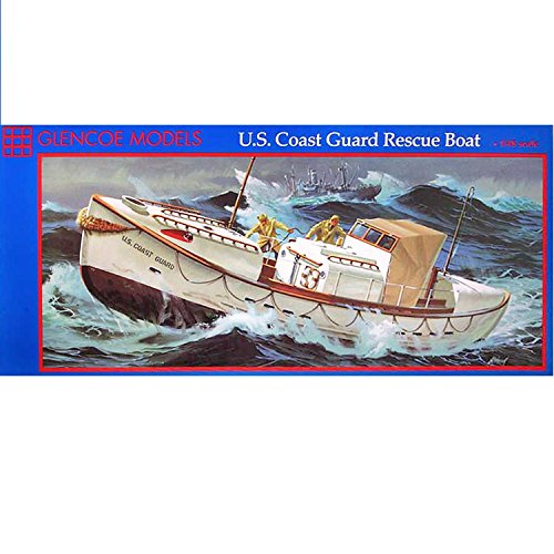 Glencoe Models 1:48 Scale U.S. Coast Guard Rescue Boat Plastic Model Kit (1989