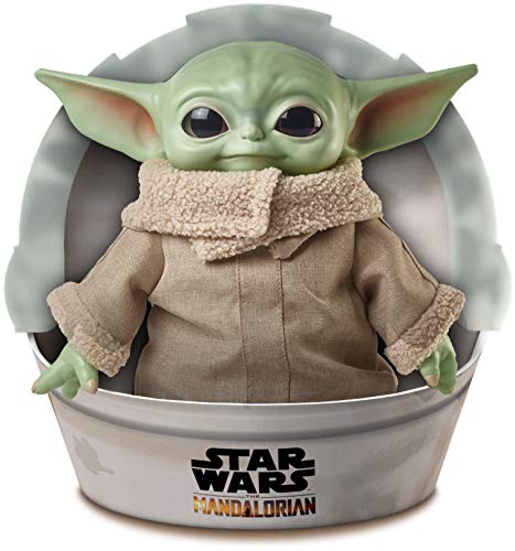 Star Wars The Child Plush Toy, 11-inch Small Yoda-like Soft Figure from The Mandalorian, Green
