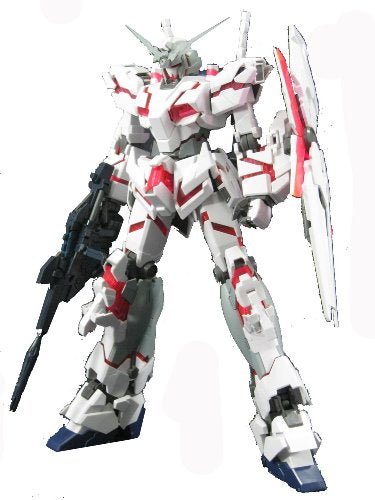Bandai Hobby RX-0 Unicorn Gundam HD Color with MS Cage Master Grade Figure, Scale 1/100