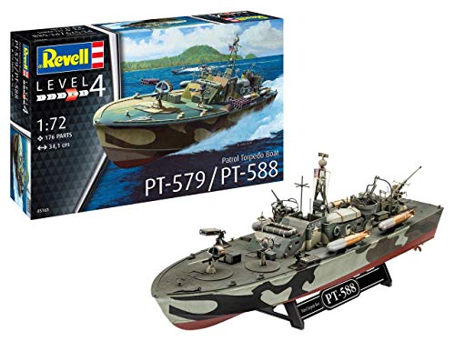 Revell RV05165 1:72 - Patrol Torpedo Boat PT-588/PT-57 Plastic Model kit