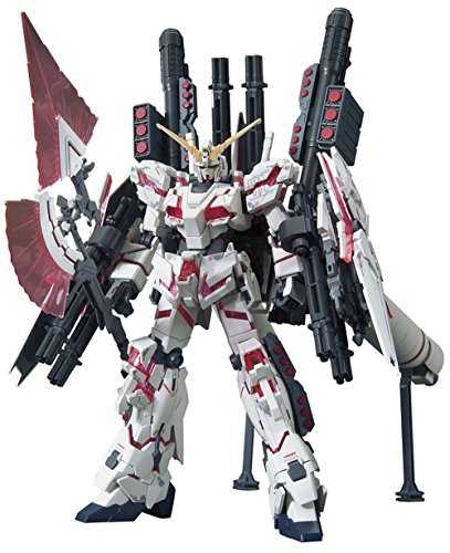 Bandai Hobby HGUC Full Armor Destroy Mode/Red Version Gundam Unicorn Model Kit (1/144 Scale)