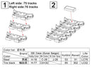 T132E1 Workable Track Links for M110 / M107 Howitzer