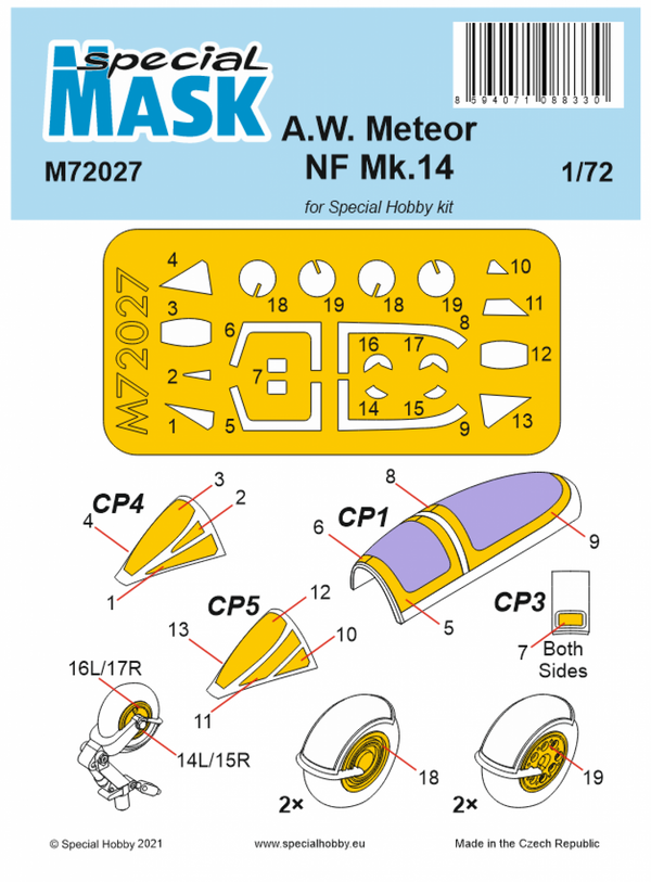 A.W. Meteor NF Mk.14 Mask