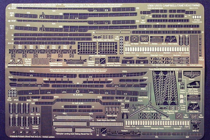 REVELL USCG CAMPBELL / EASTWIND (AND USN BURTON ISLAND) - Equips both Models