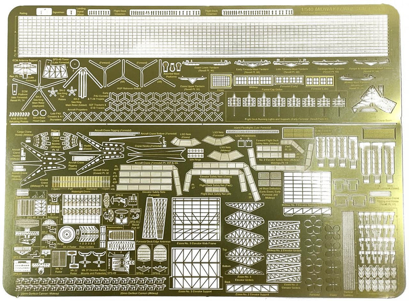 Midway Essex Forrestal Photo Etch Detail Set