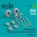 Reskit SH-60 Seahawk, SH-60 (B,F) RAN S-70B-2, HH-60 (H, J) wheels set  (1/35)