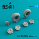 Reskit North American P-51 MUSTANG wheels set (1/72)