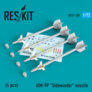 Reskit AIM-9P "Sidewinder" missile (4 PCS) (1/72)