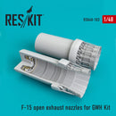 Reskit F-15C open exhaust nozzles for GWH Kit (1/48)