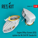 Reskit Engine Efflux Screen (EES) system for Mi-24V/VP Zvezda Kit (1/48)